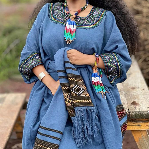 Wollo Bete Amhara Habesha Kemis | Aman Design